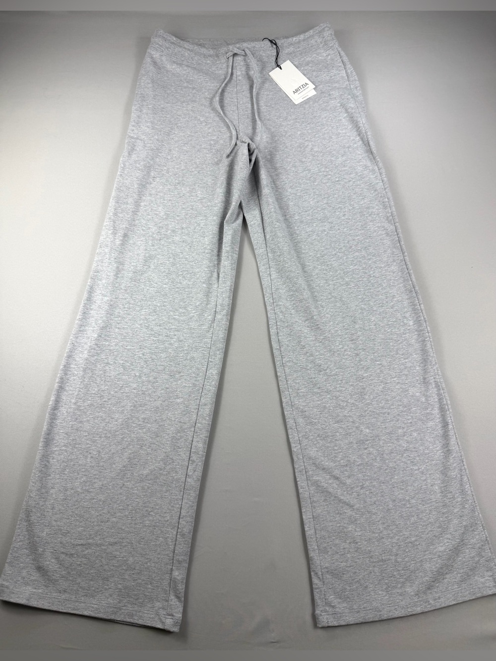 Aritzia Homestretch Smooth Mid Rise Wide Leg Pants Gray S NWT